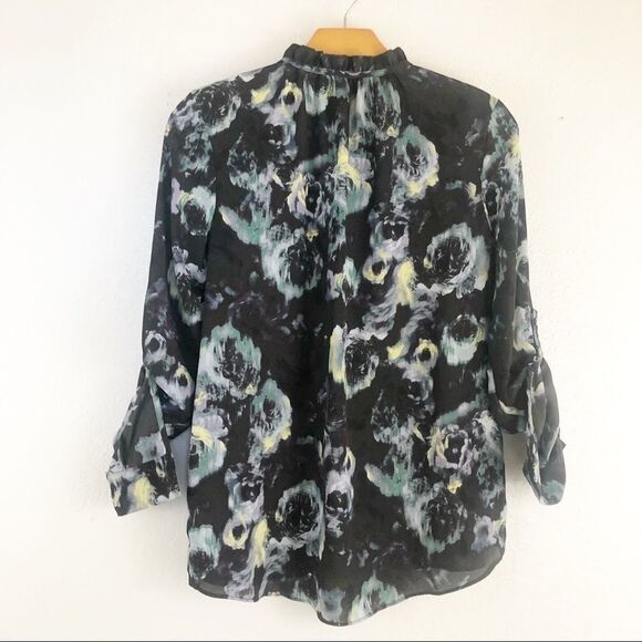 Simply Vera printed long sleeve ruffle neck size PXS. New with tags - Picture 4 of 5